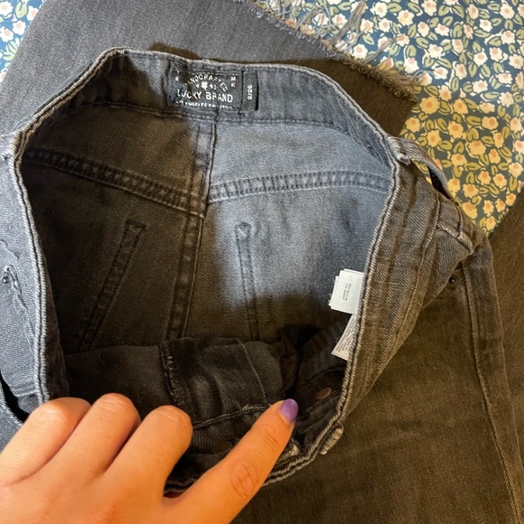Lucky Brand High Rise Wide Leg Cropped Jeans 26 - Picture 7 of 7